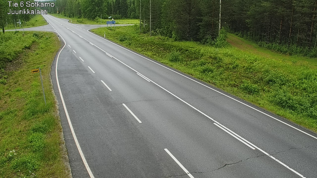 Weather Camera Image Road 6 Sotkamo, Juurikkalahti, Sotkamo, Kainuu