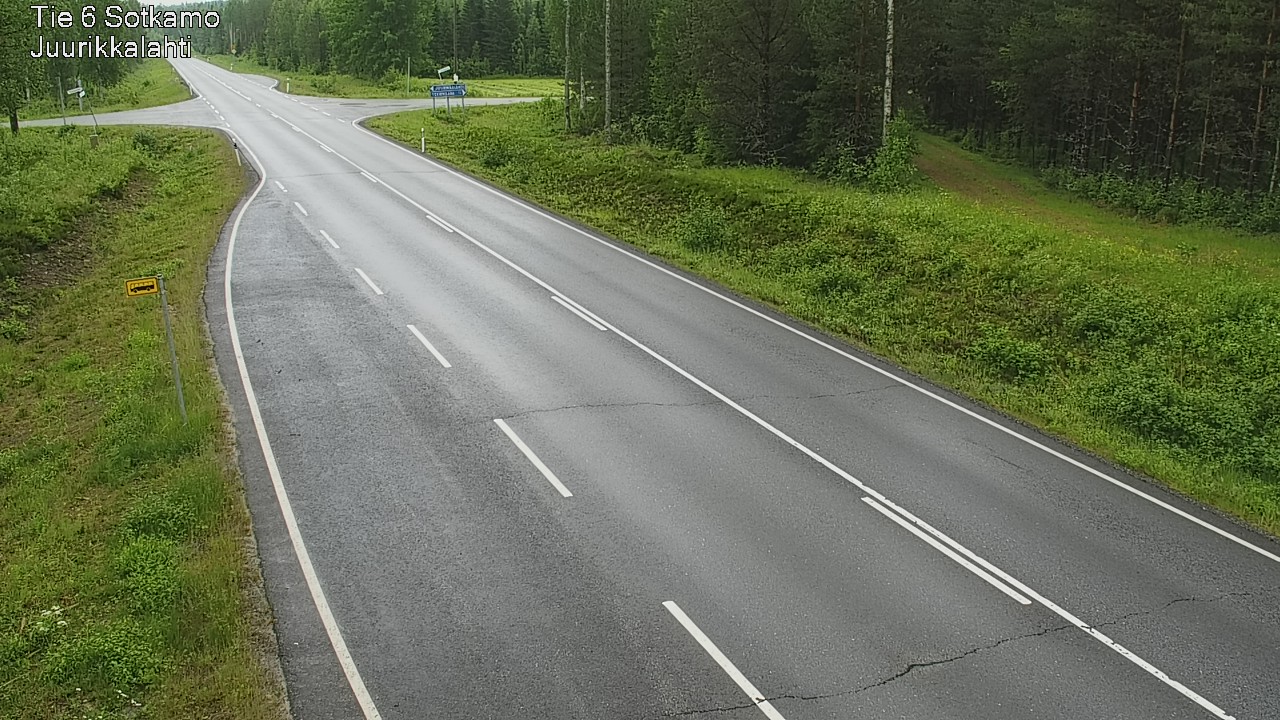 Weather Camera Image Road 6 Sotkamo, Juurikkalahti, Sotkamo, Kainuu