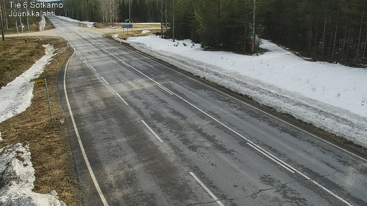 Weather Camera Image Väg 6 Sotkamo, Juurikkalahti, Sotkamo, Kainuu