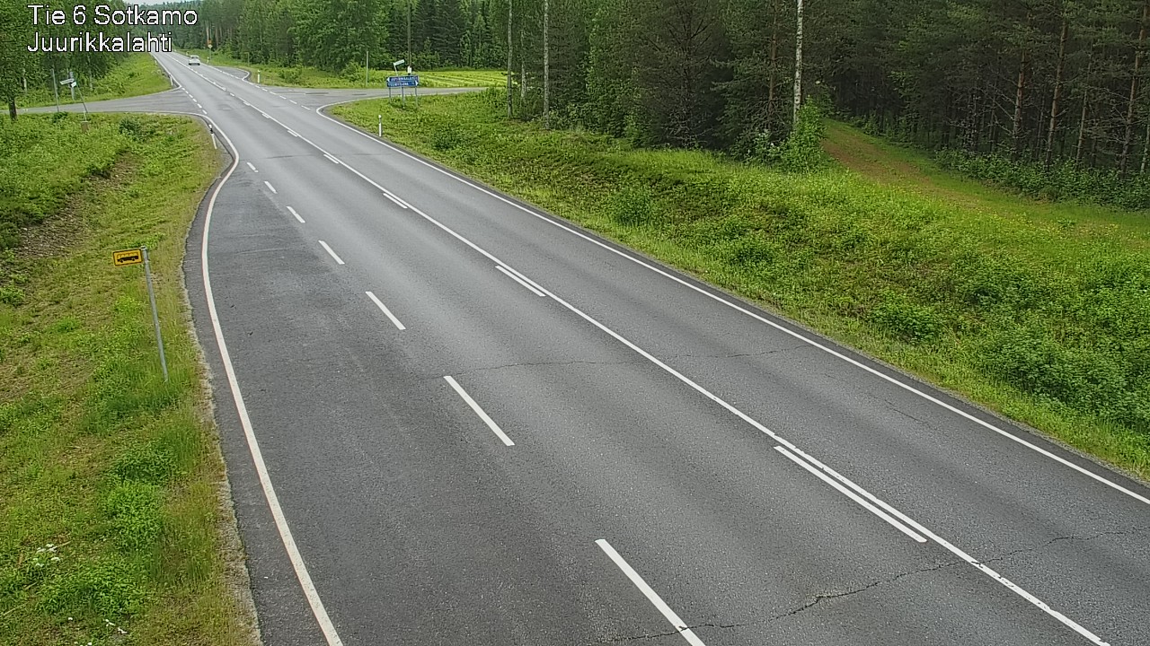 Weather Camera Image Road 6 Sotkamo, Juurikkalahti, Sotkamo, Kainuu