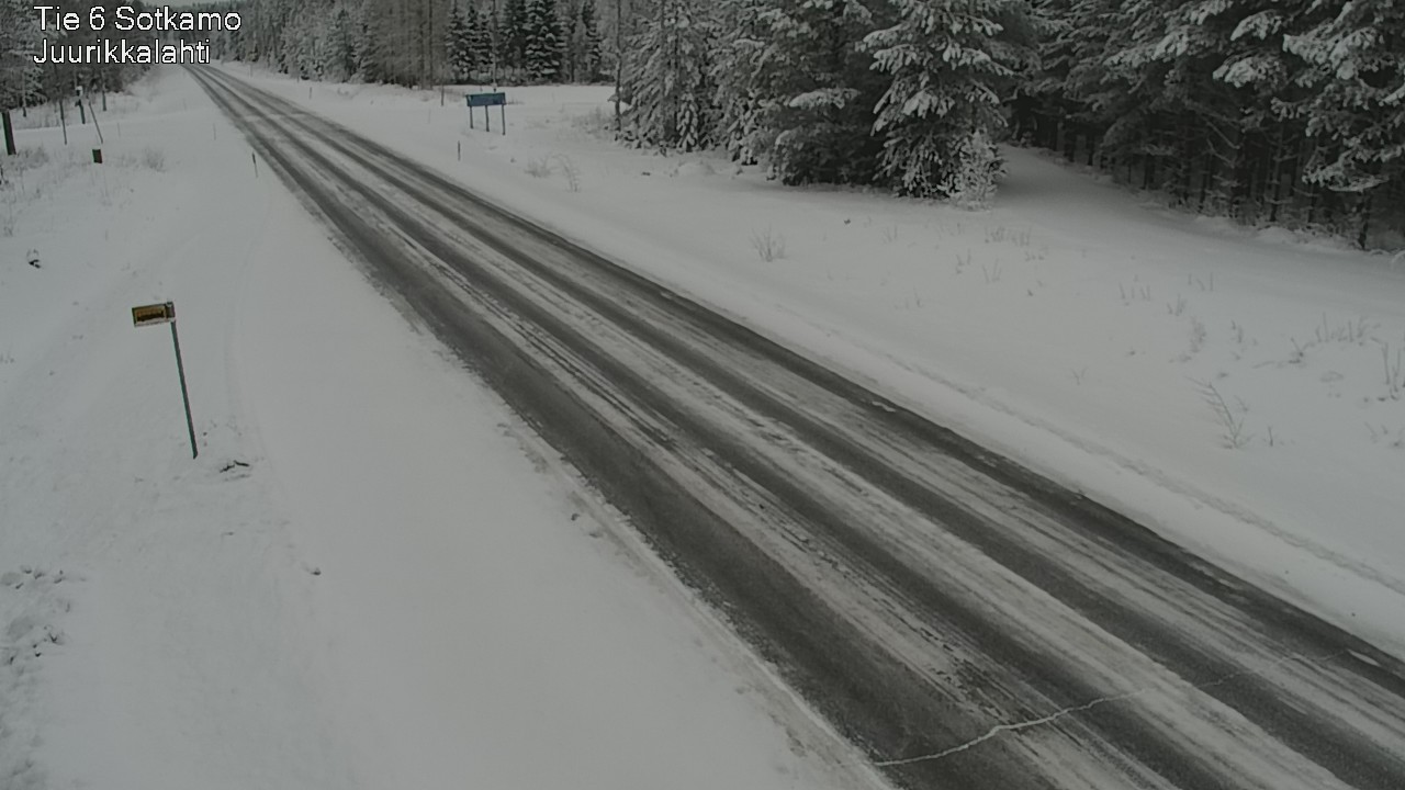 Weather Camera Image Road 6 Sotkamo, Juurikkalahti, Sotkamo, Kainuu