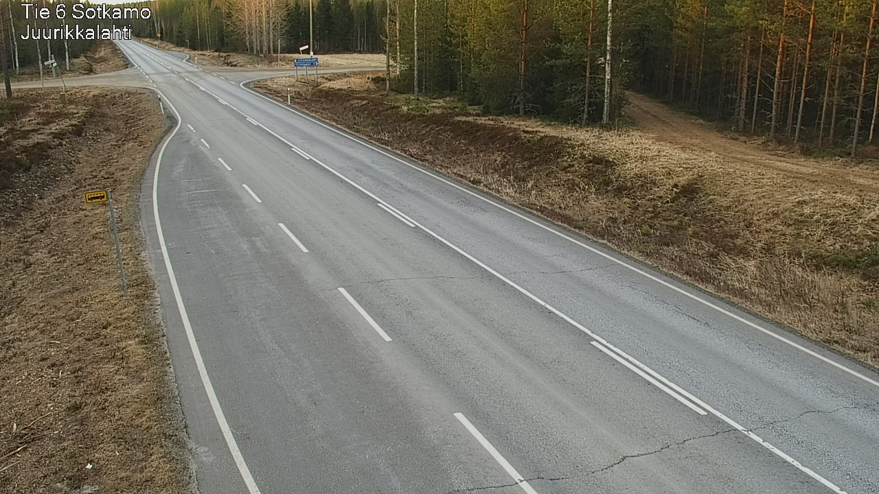Weather Camera Image Väg 6 Sotkamo, Juurikkalahti, Sotkamo, Kainuu