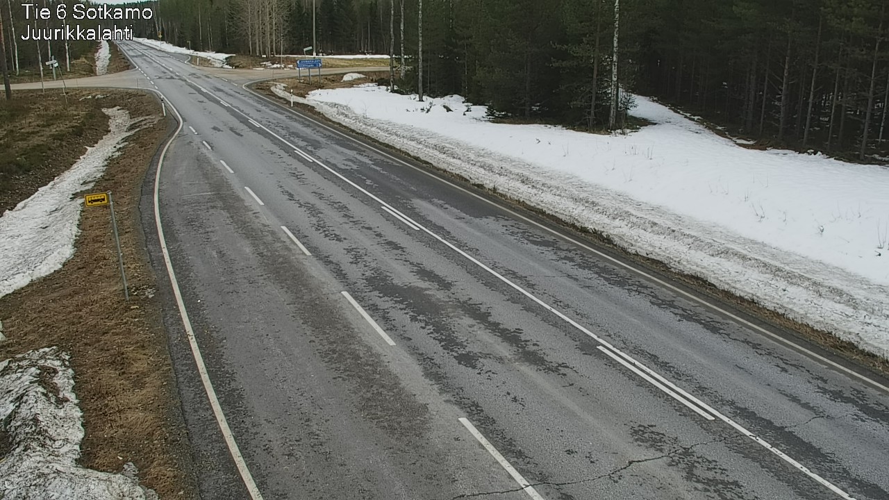 Weather Camera Image Road 6 Sotkamo, Juurikkalahti, Sotkamo, Kainuu