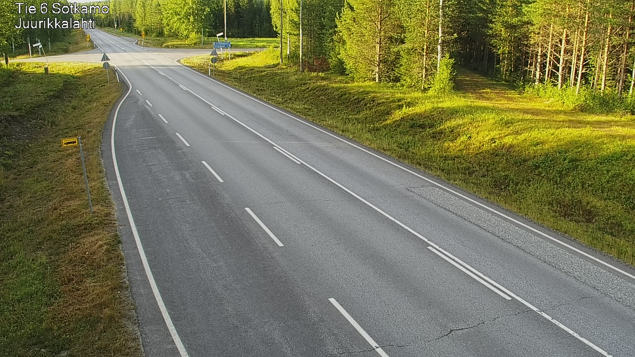 Weather Camera Image Väg 6 Sotkamo, Juurikkalahti, Sotkamo, Kainuu