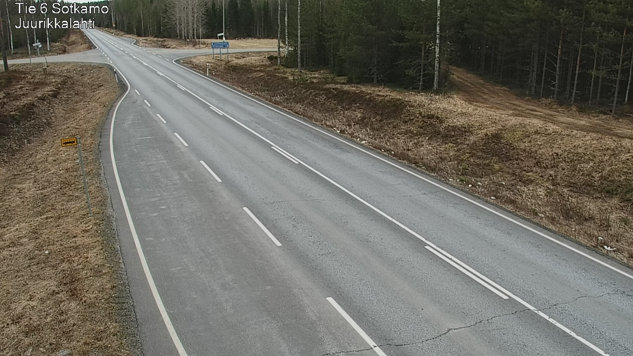 Weather Camera Image Väg 6 Sotkamo, Juurikkalahti, Sotkamo, Kainuu