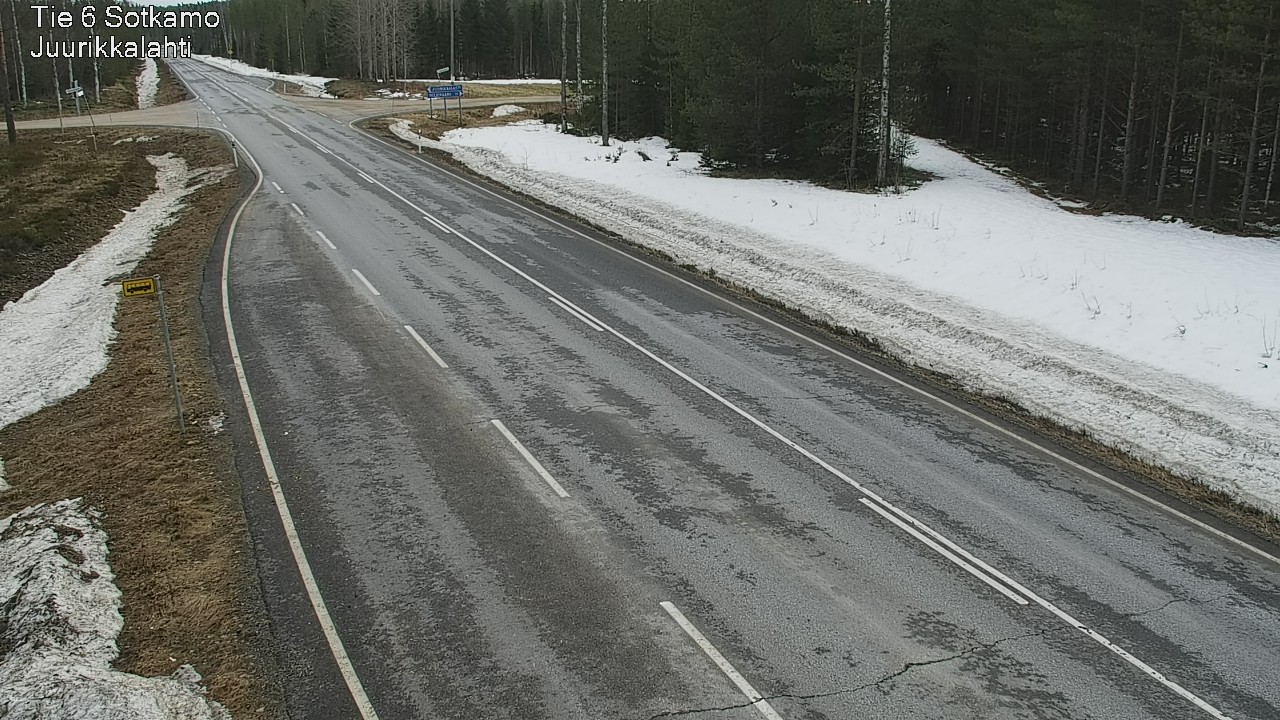 Weather Camera Image Road 6 Sotkamo, Juurikkalahti, Sotkamo, Kainuu