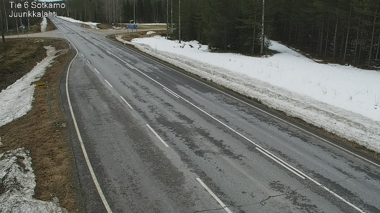 Weather Camera Image Road 6 Sotkamo, Juurikkalahti, Sotkamo, Kainuu