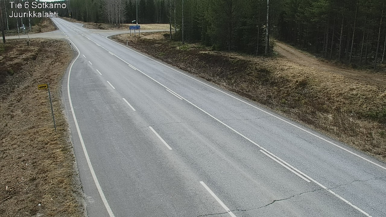 Weather Camera Image Road 6 Sotkamo, Juurikkalahti, Sotkamo, Kainuu