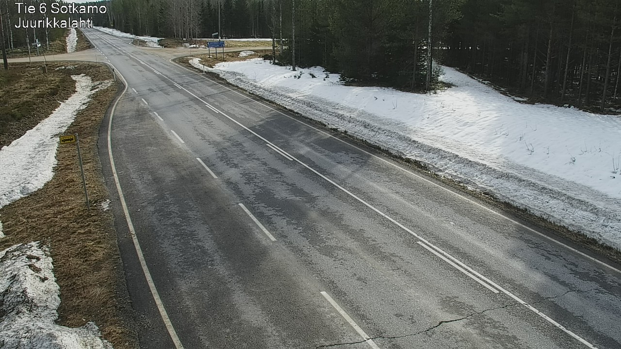 Weather Camera Image Väg 6 Sotkamo, Juurikkalahti, Sotkamo, Kainuu