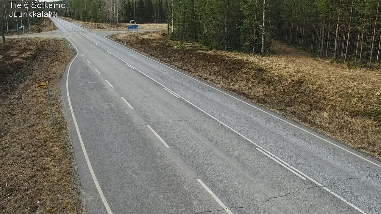 Weather Camera Image Väg 6 Sotkamo, Juurikkalahti, Sotkamo, Kainuu
