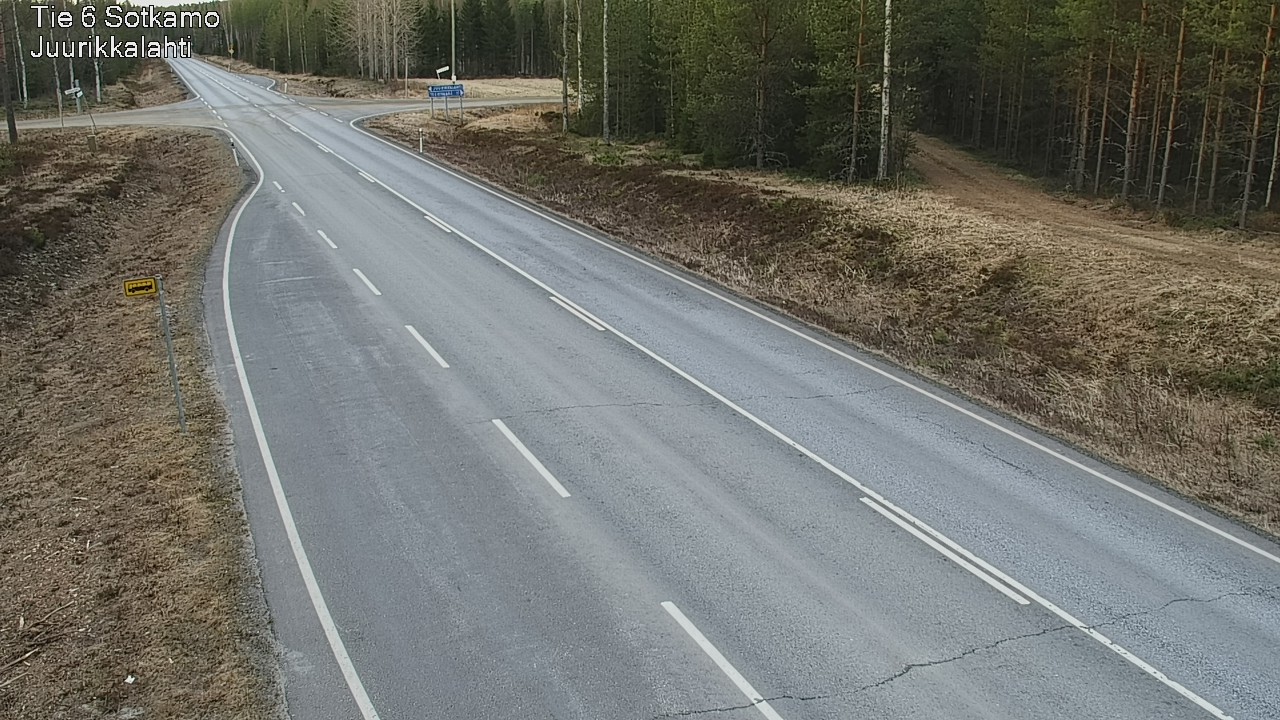 Weather Camera Image Väg 6 Sotkamo, Juurikkalahti, Sotkamo, Kainuu