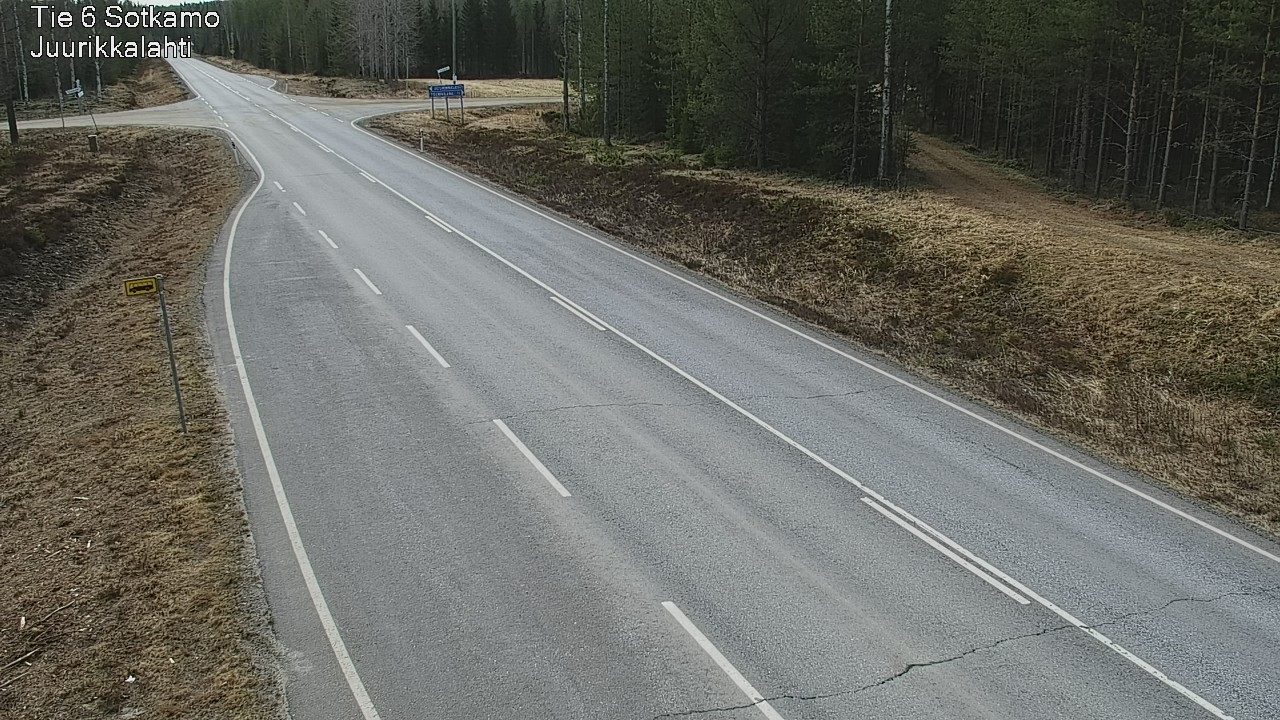 Weather Camera Image Road 6 Sotkamo, Juurikkalahti, Sotkamo, Kainuu