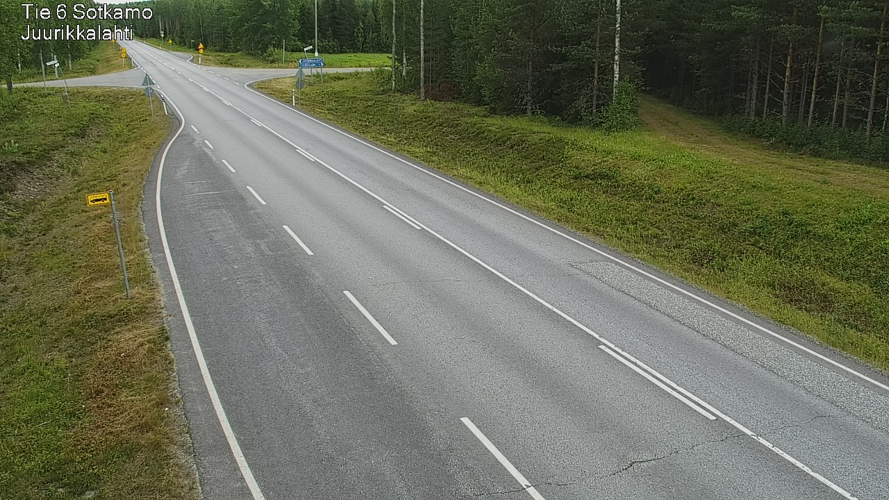 Weather Camera Image Väg 6 Sotkamo, Juurikkalahti, Sotkamo, Kainuu