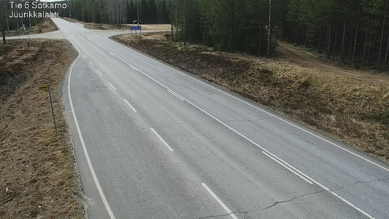 Weather Camera Image Road 6 Sotkamo, Juurikkalahti, Sotkamo, Kainuu