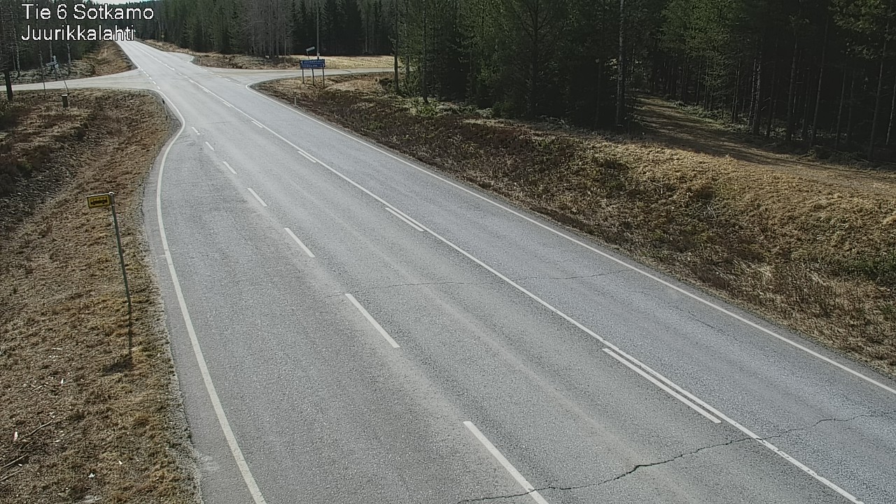 Weather Camera Image Road 6 Sotkamo, Juurikkalahti, Sotkamo, Kainuu