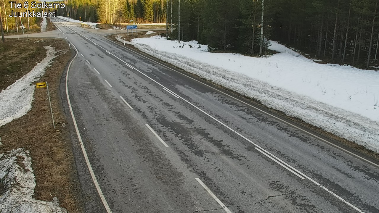 Weather Camera Image Road 6 Sotkamo, Juurikkalahti, Sotkamo, Kainuu