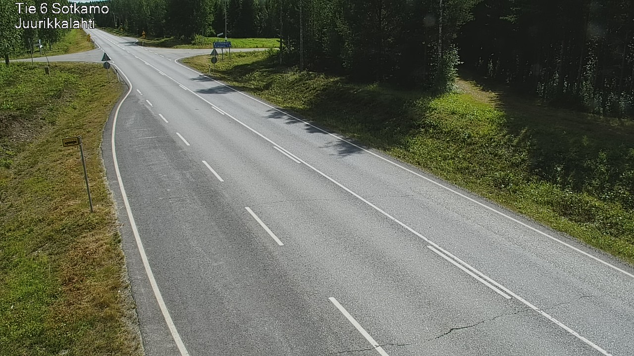 Weather Camera Image Väg 6 Sotkamo, Juurikkalahti, Sotkamo, Kainuu