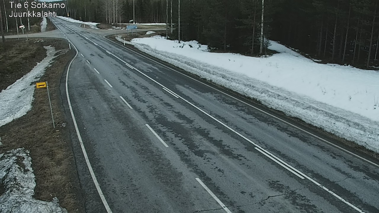 Weather Camera Image Road 6 Sotkamo, Juurikkalahti, Sotkamo, Kainuu