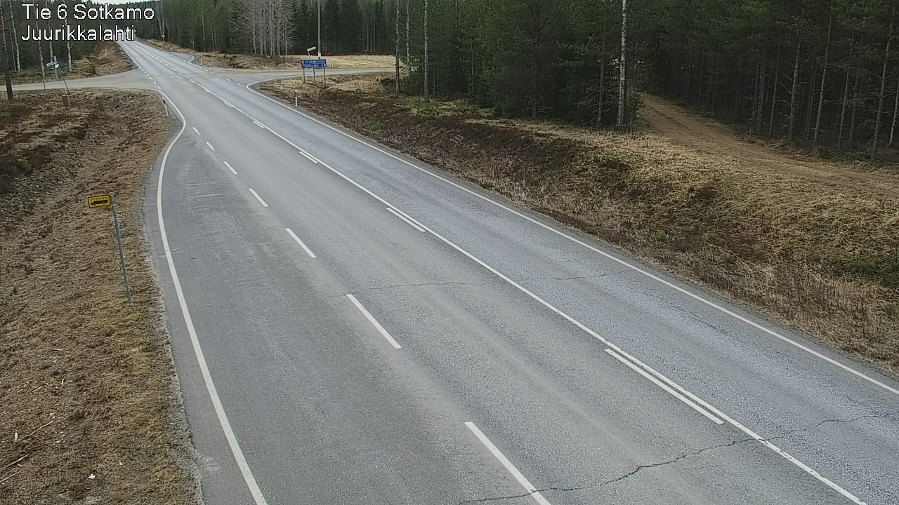 Weather Camera Image Road 6 Sotkamo, Juurikkalahti, Sotkamo, Kainuu