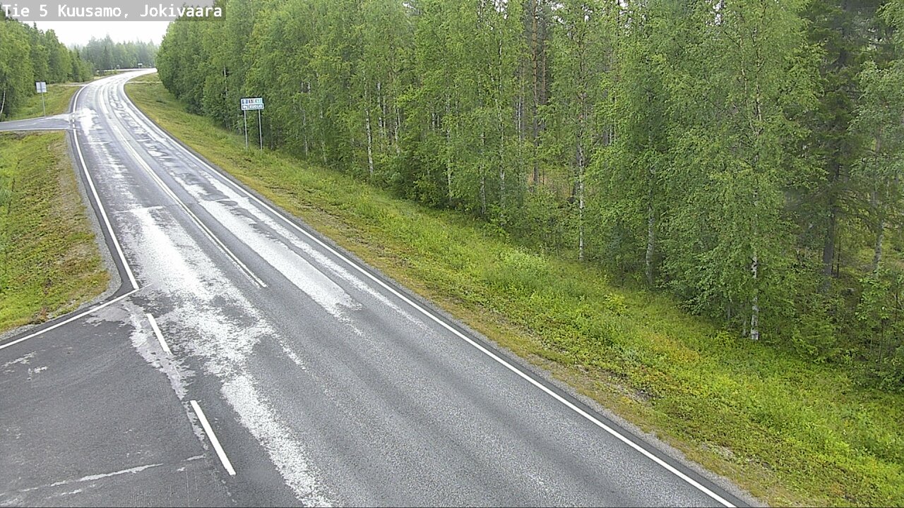 Weather Camera Image Road 5 Kuusamo, Jokivaara, Kuusamo, Pohjois-Pohjanmaa