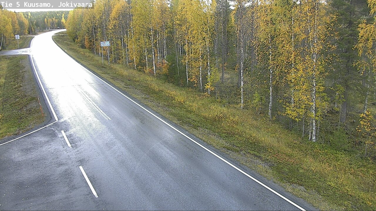 Weather Camera Image Road 5 Kuusamo, Jokivaara, Kuusamo, Pohjois-Pohjanmaa