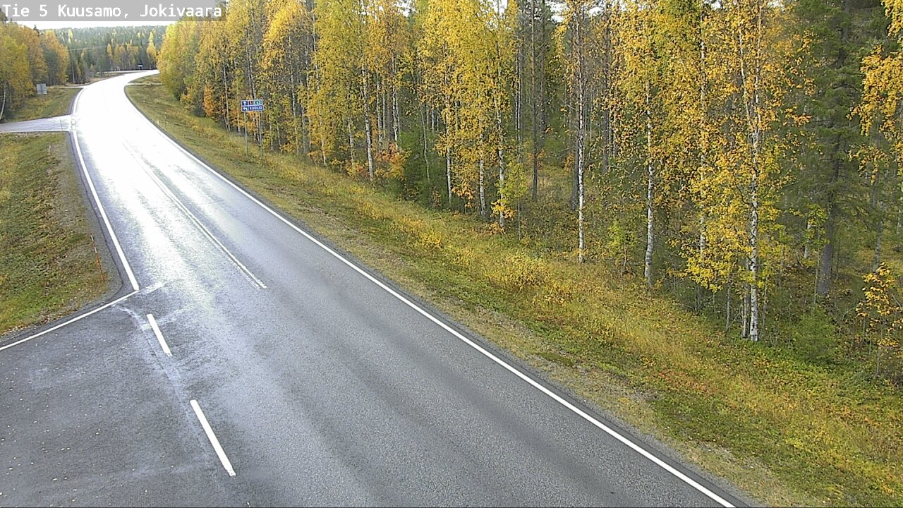 Weather Camera Image Road 5 Kuusamo, Jokivaara, Kuusamo, Pohjois-Pohjanmaa