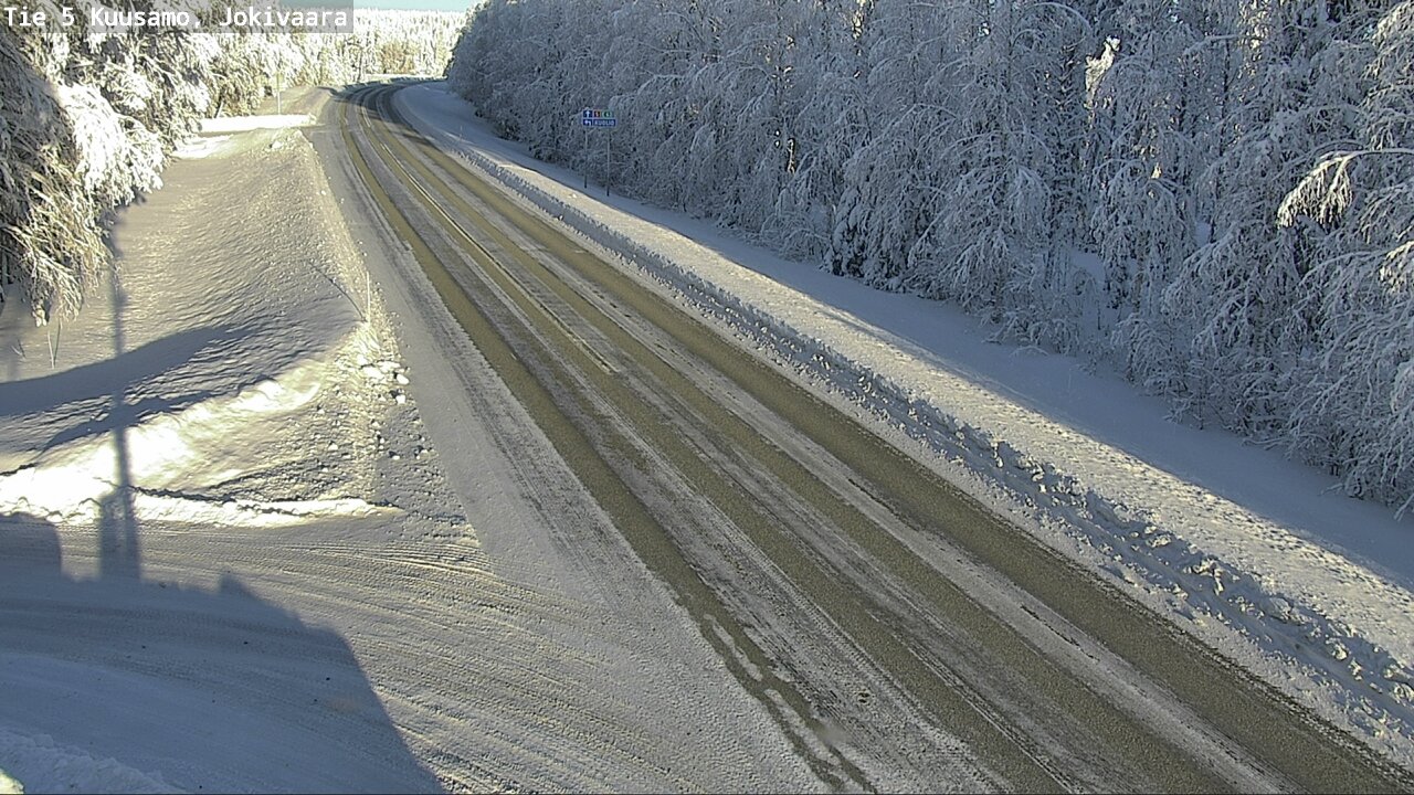 Weather Camera Image Road 5 Kuusamo, Jokivaara, Kuusamo, Pohjois-Pohjanmaa