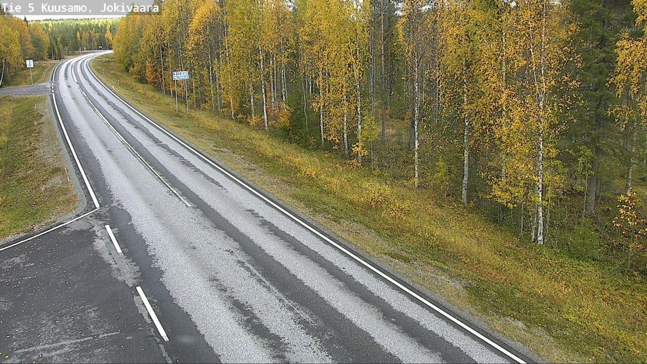 Weather Camera Image Road 5 Kuusamo, Jokivaara, Kuusamo, Pohjois-Pohjanmaa