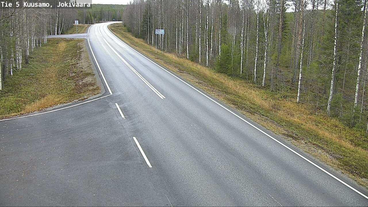 Weather Camera Image Väg 5 Kuusamo, Jokivaara, Kuusamo, Pohjois-Pohjanmaa