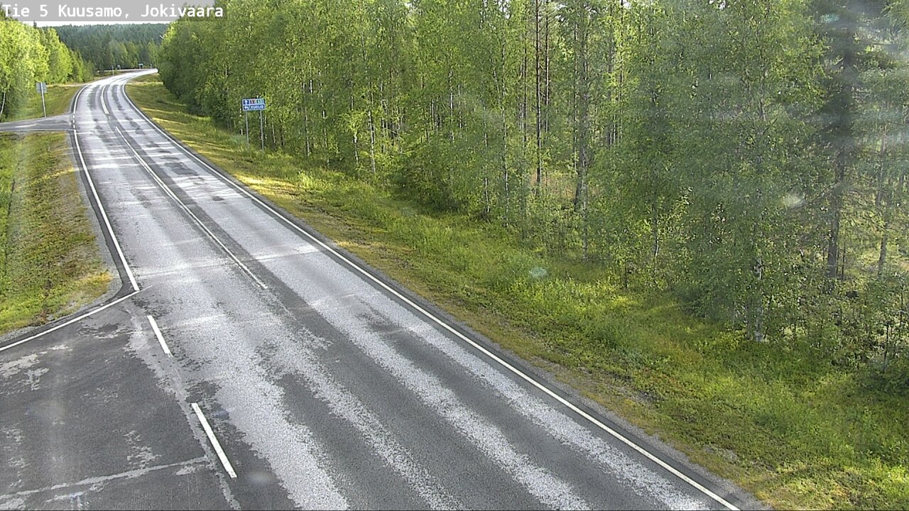 Weather Camera Image Road 5 Kuusamo, Jokivaara, Kuusamo, Pohjois-Pohjanmaa