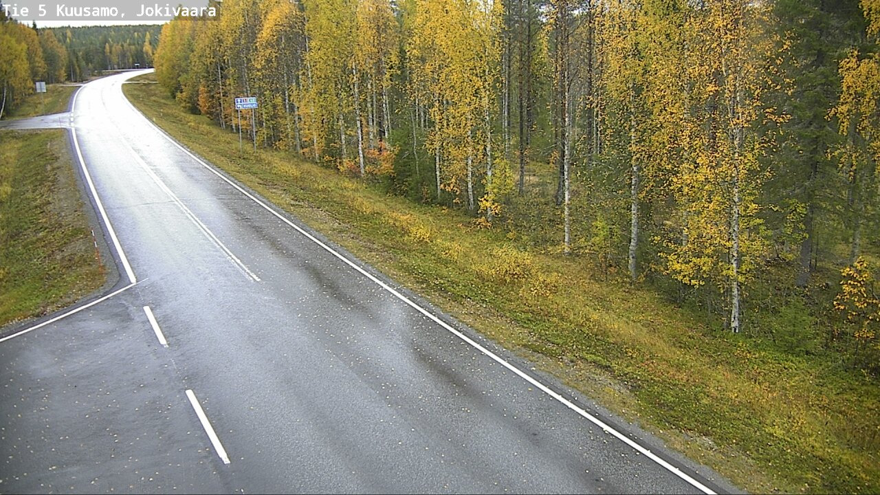 Weather Camera Image Road 5 Kuusamo, Jokivaara, Kuusamo, Pohjois-Pohjanmaa