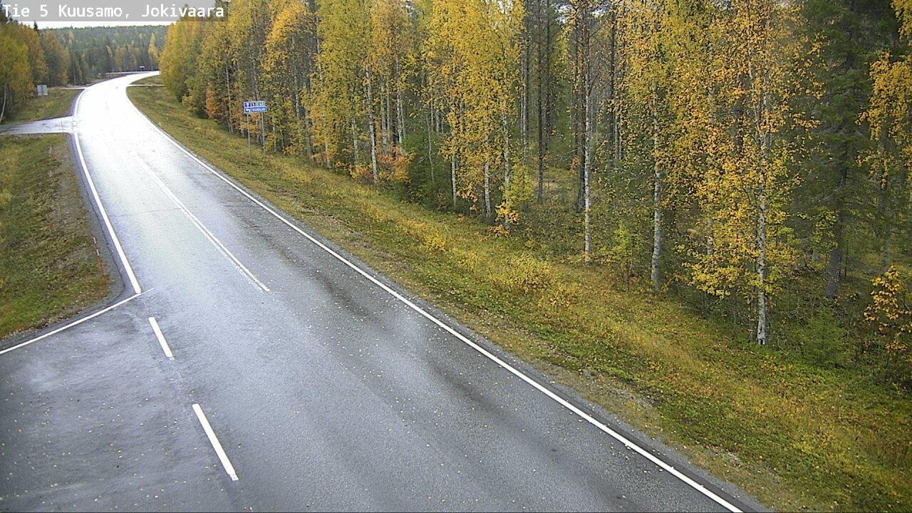 Weather Camera Image Road 5 Kuusamo, Jokivaara, Kuusamo, Pohjois-Pohjanmaa