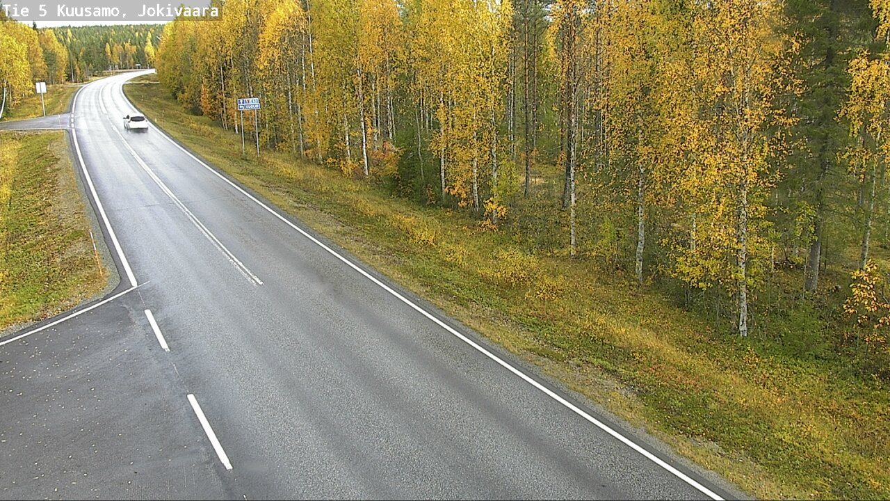 Weather Camera Image Road 5 Kuusamo, Jokivaara, Kuusamo, Pohjois-Pohjanmaa