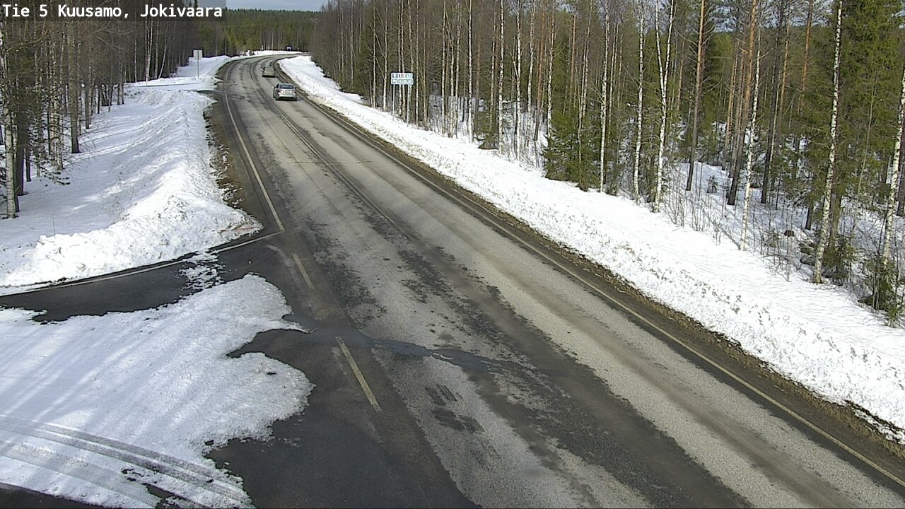 Weather Camera Image Road 5 Kuusamo, Jokivaara, Kuusamo, Pohjois-Pohjanmaa