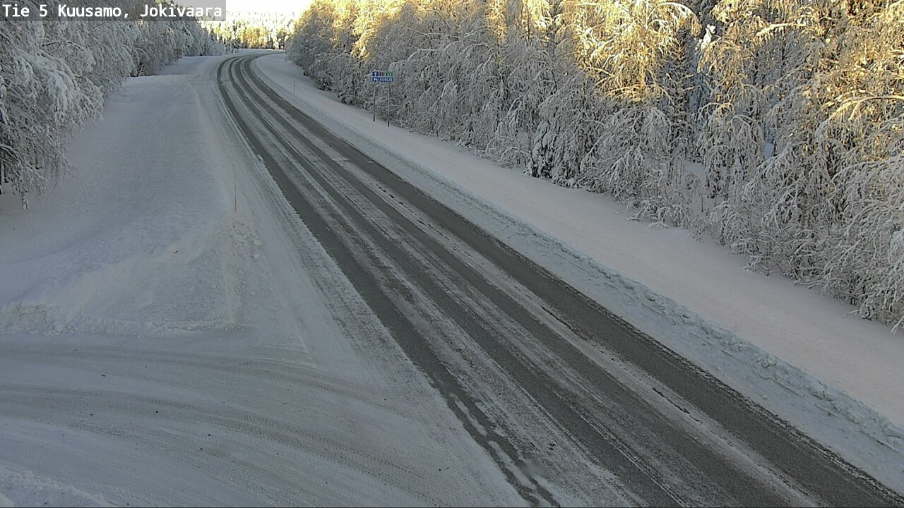 Weather Camera Image Road 5 Kuusamo, Jokivaara, Kuusamo, Pohjois-Pohjanmaa