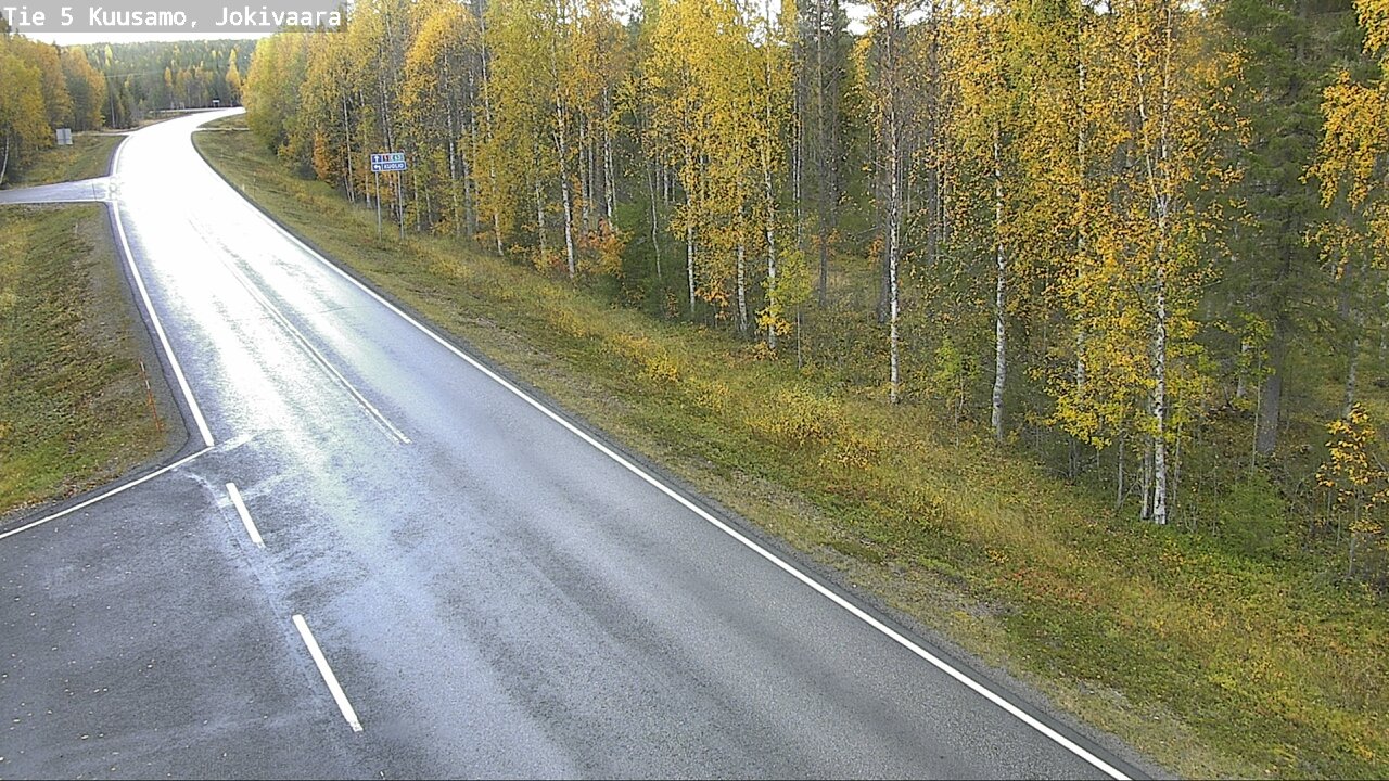 Weather Camera Image Road 5 Kuusamo, Jokivaara, Kuusamo, Pohjois-Pohjanmaa