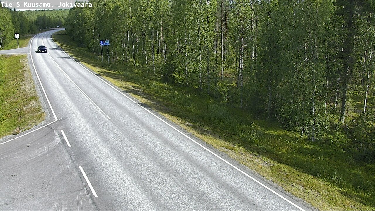 Weather Camera Image Road 5 Kuusamo, Jokivaara, Kuusamo, Pohjois-Pohjanmaa