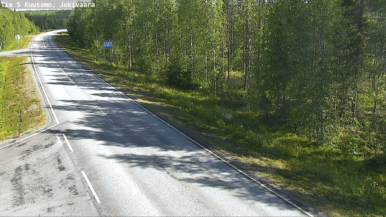 Weather Camera Image Road 5 Kuusamo, Jokivaara, Kuusamo, Pohjois-Pohjanmaa