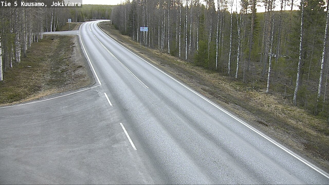 Weather Camera Image Road 5 Kuusamo, Jokivaara, Kuusamo, Pohjois-Pohjanmaa