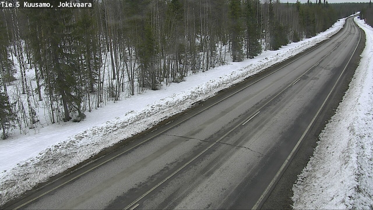 Weather Camera Image Road 5 Kuusamo, Jokivaara, Kuusamo, Pohjois-Pohjanmaa