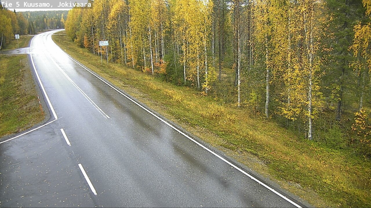 Weather Camera Image Road 5 Kuusamo, Jokivaara, Kuusamo, Pohjois-Pohjanmaa