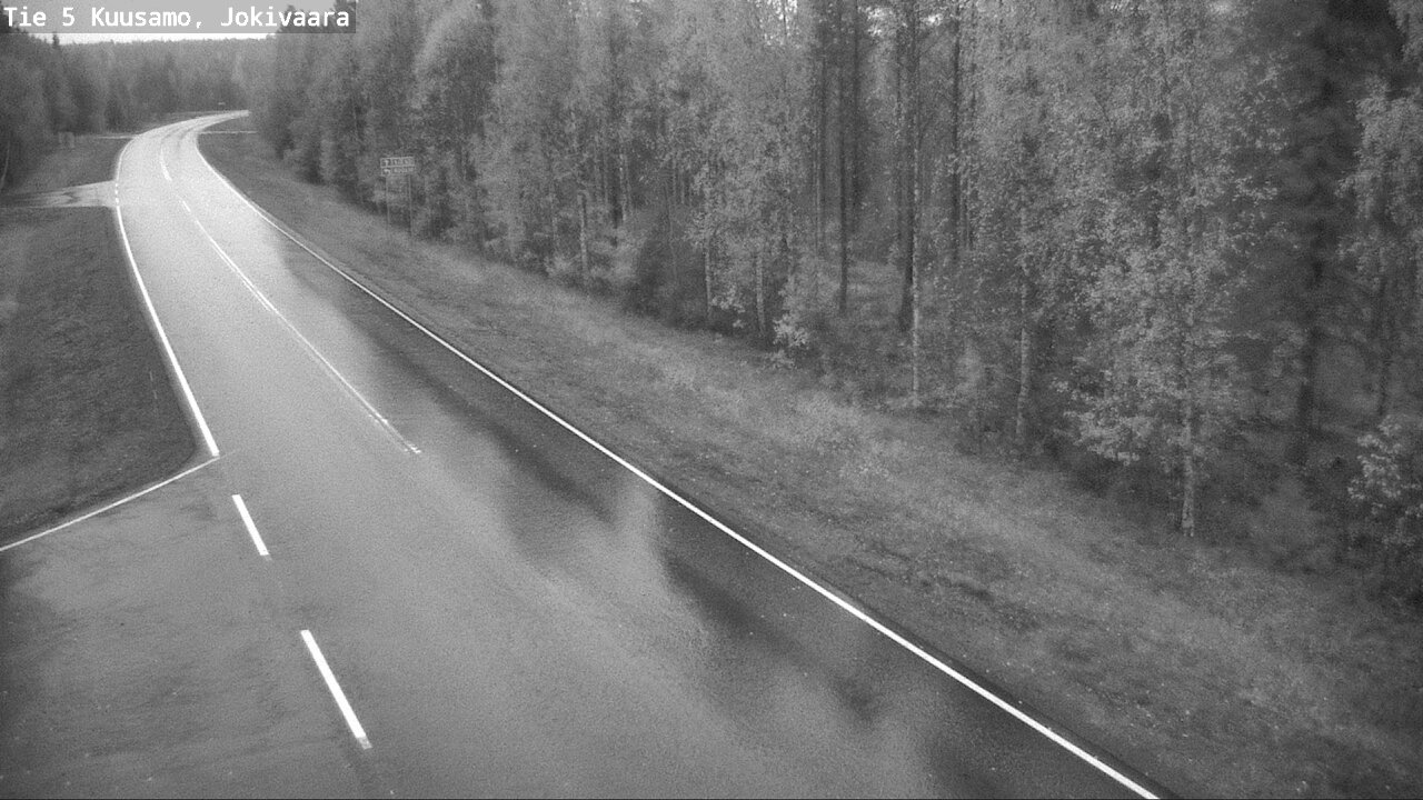 Weather Camera Image Road 5 Kuusamo, Jokivaara, Kuusamo, Pohjois-Pohjanmaa