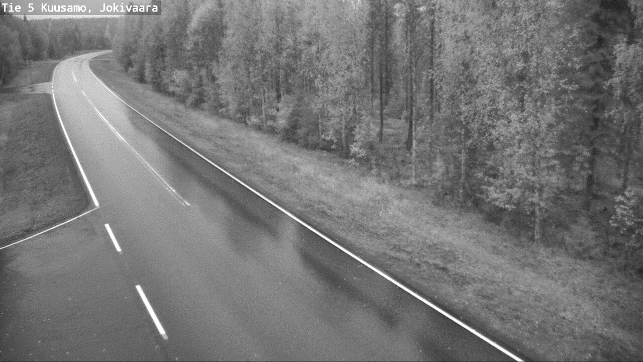 Weather Camera Image Road 5 Kuusamo, Jokivaara, Kuusamo, Pohjois-Pohjanmaa