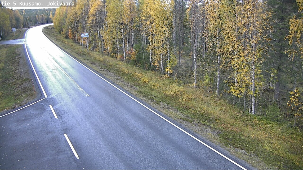 Weather Camera Image Road 5 Kuusamo, Jokivaara, Kuusamo, Pohjois-Pohjanmaa