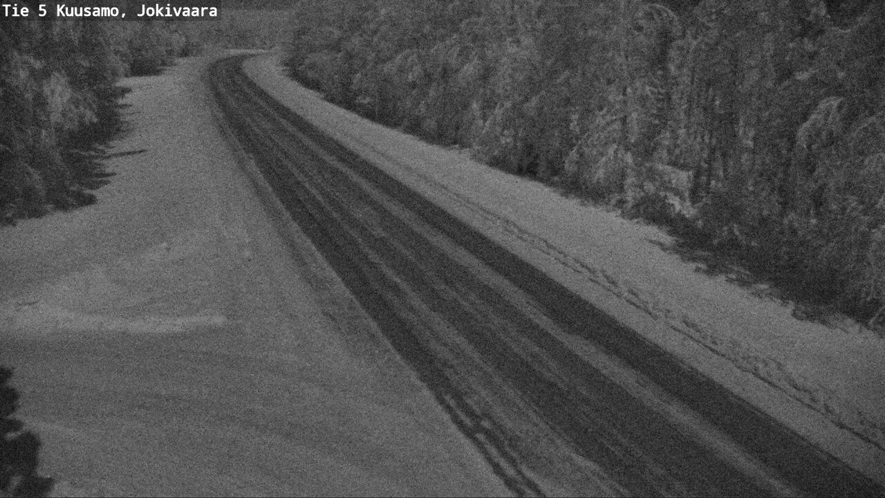 Weather Camera Image Road 5 Kuusamo, Jokivaara, Kuusamo, Pohjois-Pohjanmaa