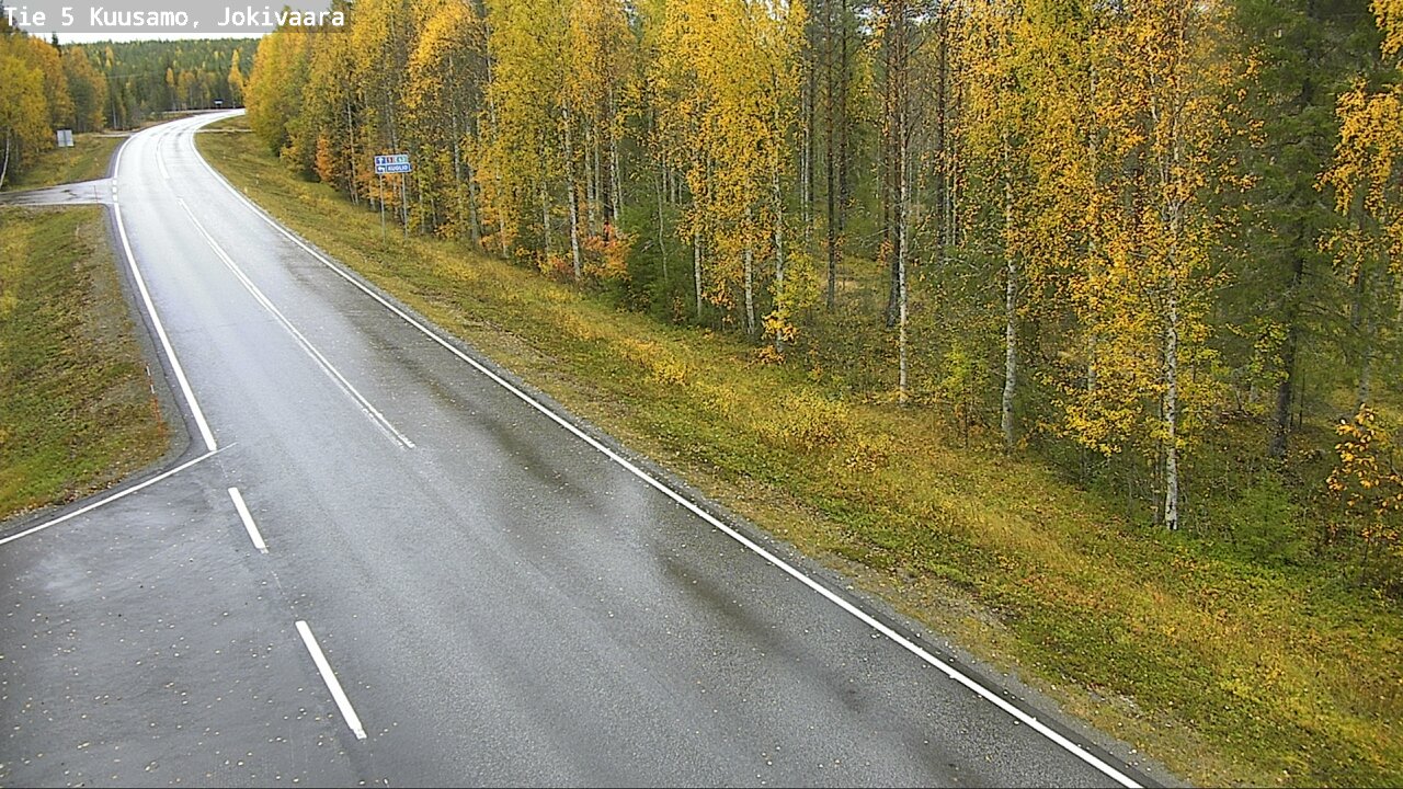 Weather Camera Image Road 5 Kuusamo, Jokivaara, Kuusamo, Pohjois-Pohjanmaa