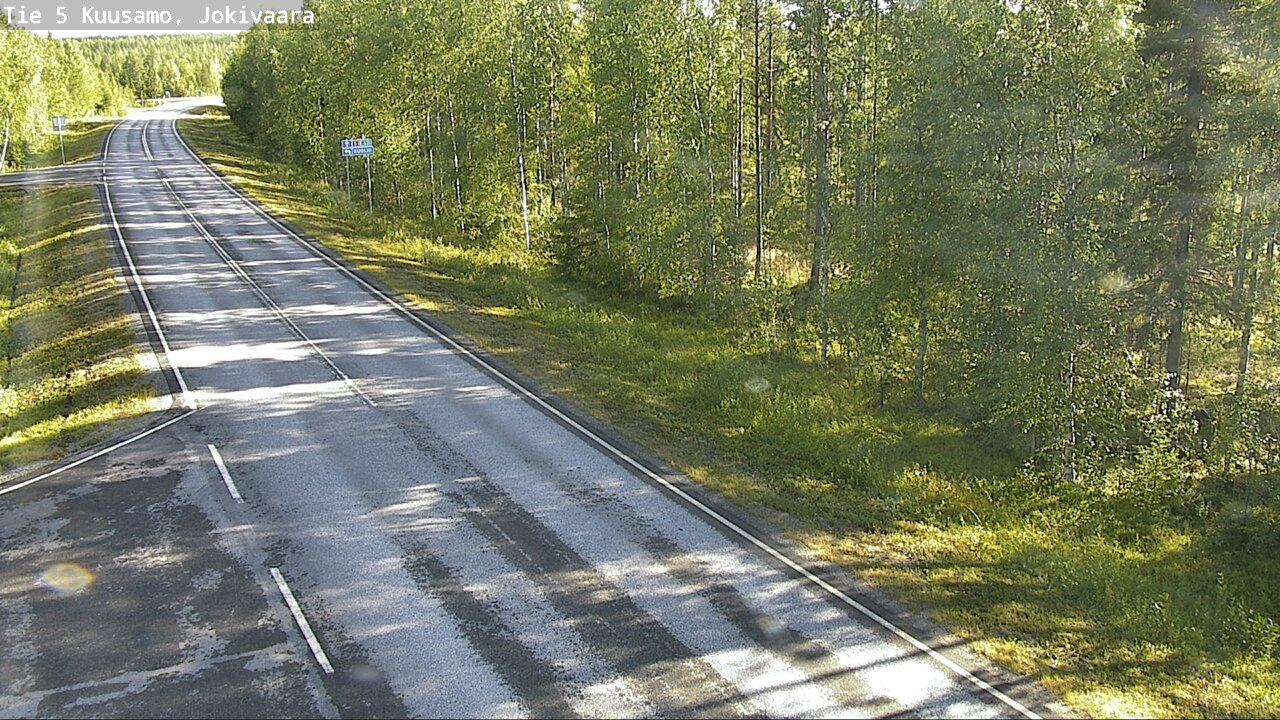 Weather Camera Image Road 5 Kuusamo, Jokivaara, Kuusamo, Pohjois-Pohjanmaa
