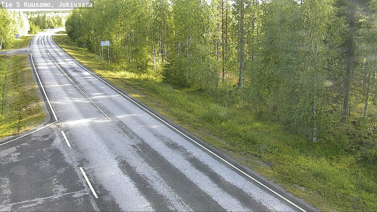 Weather Camera Image Road 5 Kuusamo, Jokivaara, Kuusamo, Pohjois-Pohjanmaa