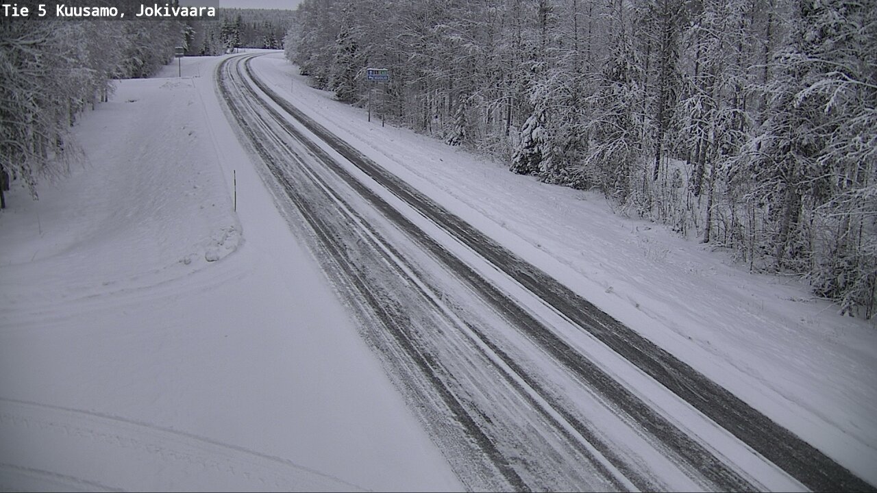 Weather Camera Image Väg 5 Kuusamo, Jokivaara, Kuusamo, Pohjois-Pohjanmaa