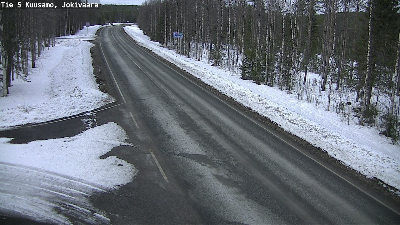 Weather Camera Image Road 5 Kuusamo, Jokivaara, Kuusamo, Pohjois-Pohjanmaa